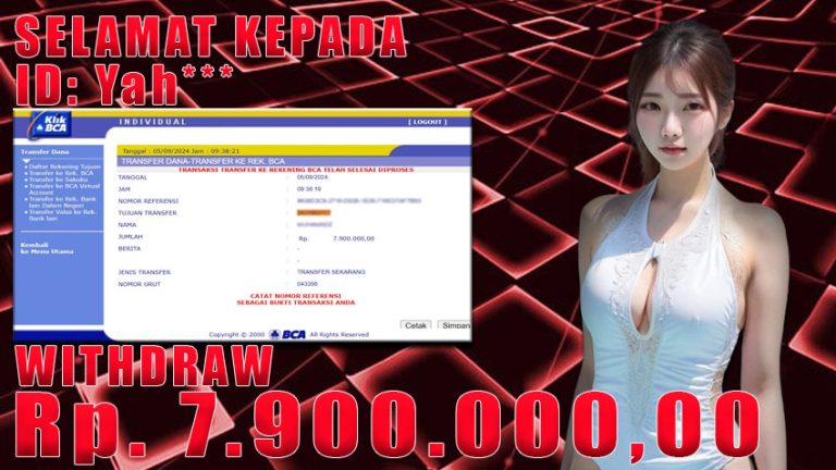 Bukti Withdraw WARUNGBETTING 05 september 2024