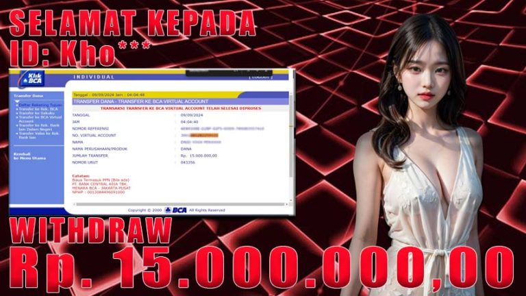 Bukti Withdraw WARUNGBETTING 09 spetember 2024