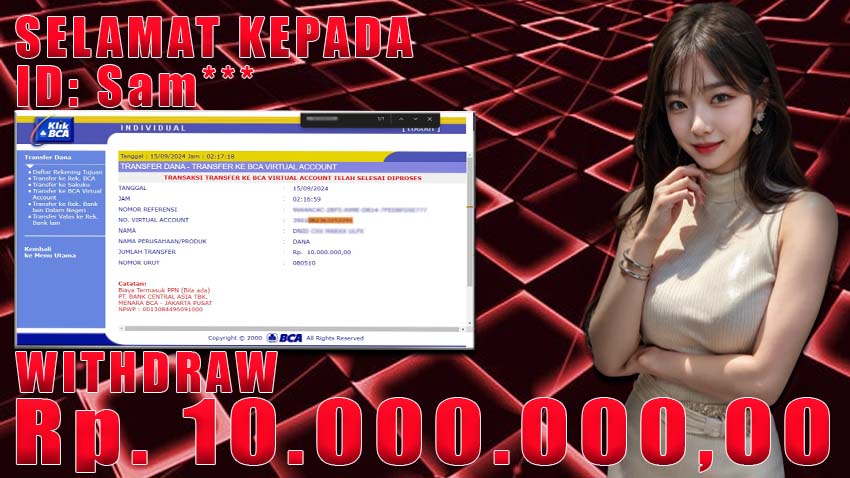 Bukti Withdraw WARUNGBETTING 15 september 2024