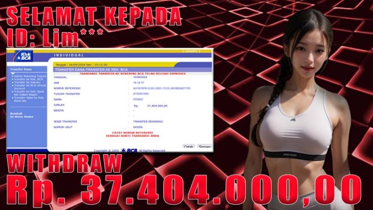 Bukti Withdraw WARUNGBETTING 16 september 2024