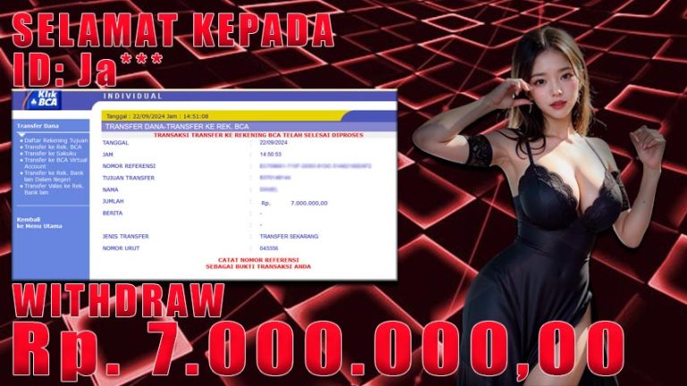 Bukti Withdraw WARUNGBETTING 22 september 2024