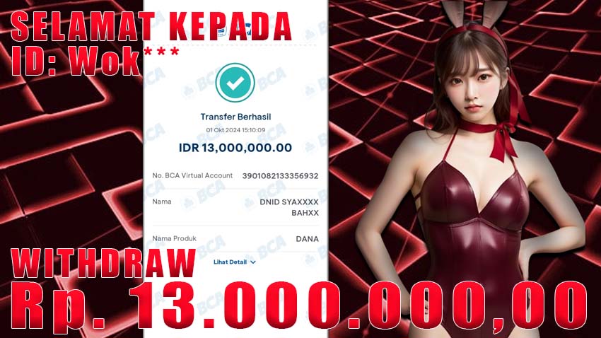 Bukti Withdraw WARUNGBETTING 01 oktober 2024