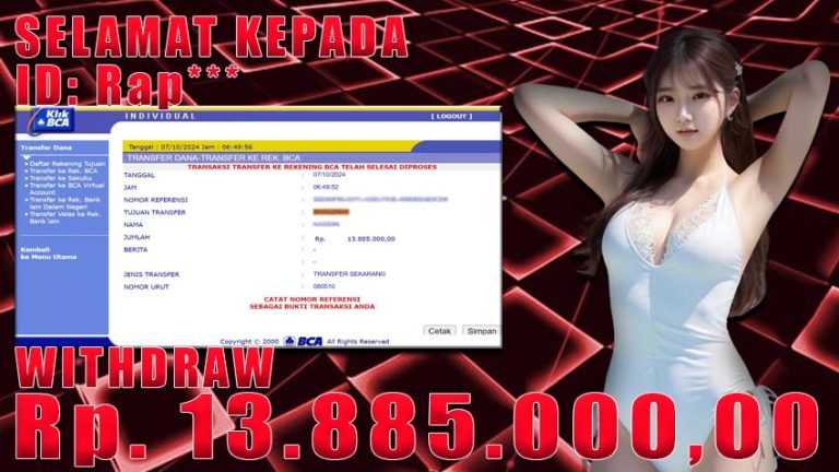 Bukti Withdraw WARUNGBETTING 07 oktober 2024