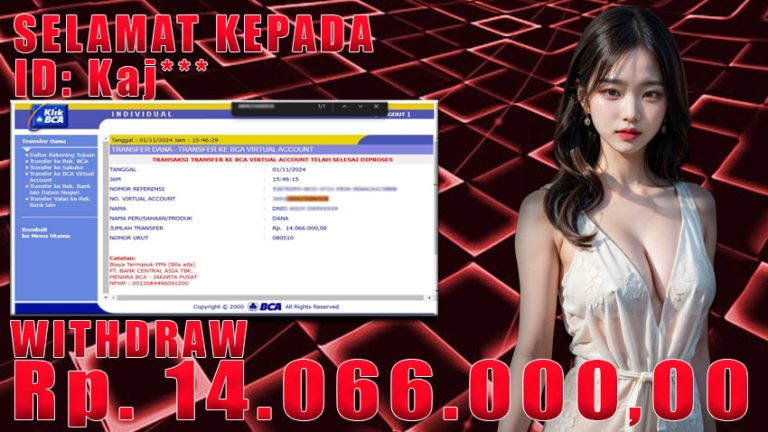 Bukti Withdraw WARUNGBETTING 01 november 2024