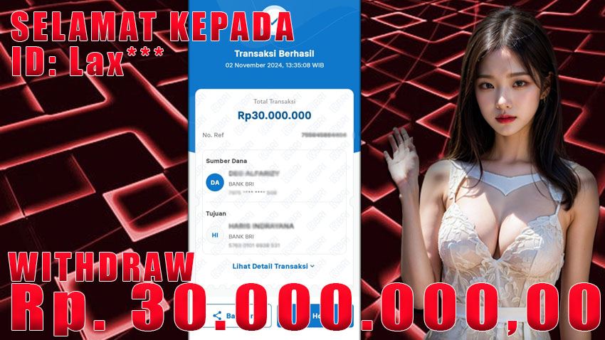 Bukti Withdraw WARUNGBETTING 02 november 2024