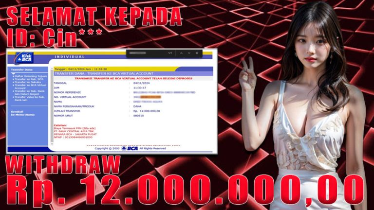 Bukti Withdraw WARUNGBETTING 04 november 2024