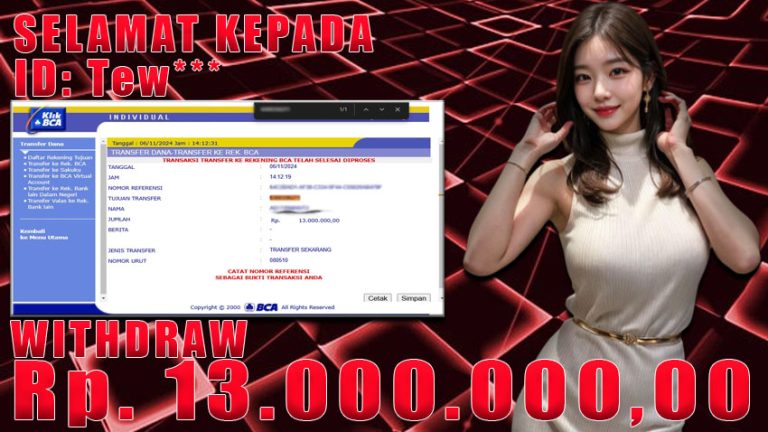 Bukti Withdraw WARUNGBETTING 06 november 2024