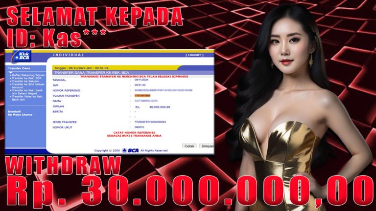Bukti Withdraw WARUNGBETTING 09 november 2024