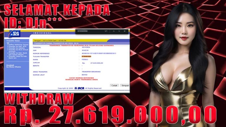 Bukti Withdraw WARUNGBETTING 10 november 2024