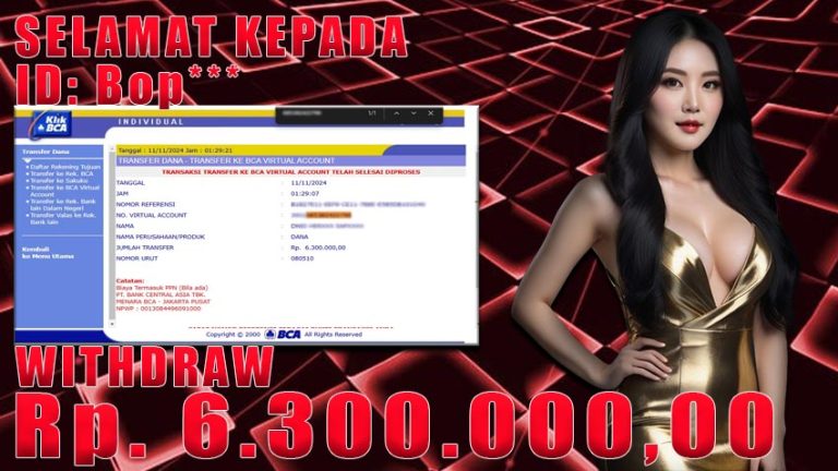 Bukti Withdraw WARUNGBETTING 11 november 2024