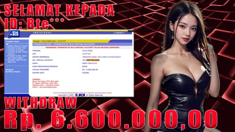 Bukti Withdraw WARUNGBETTING 13 november 2024