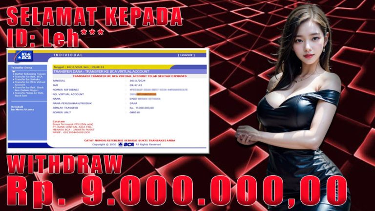 Bukti Withdraw WARUNGBETTING 16 november 2024