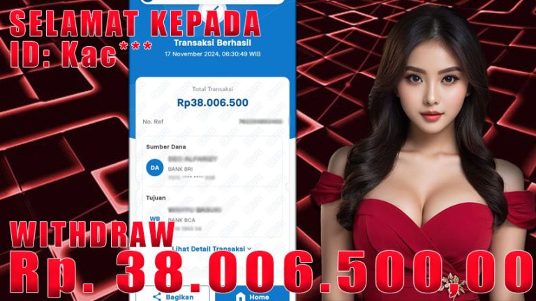 Bukti Withdraw WARUNGBETTING 17 november 2024