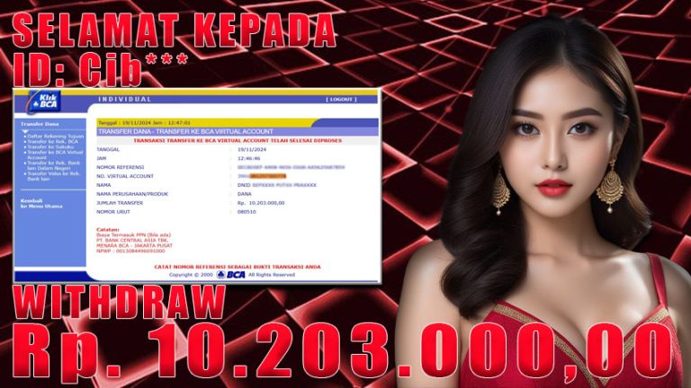 Bukti Withdraw WARUNGBETTING 19 november 2024