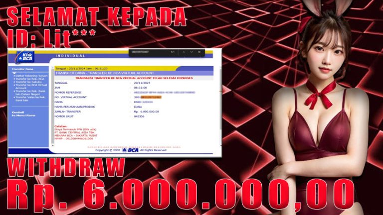 Bukti Withdraw WARUNGBETTING 20 november 2024