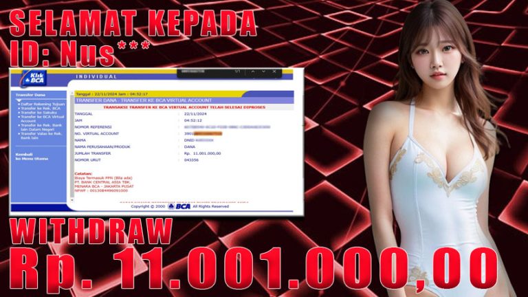 Bukti Withdraw WARUNGBETTING 22 november 2024