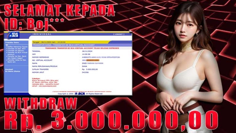Bukti Withdraw WARUNGBETTING 26 november 2024