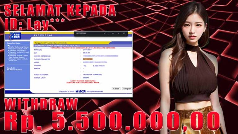 Bukti Withdraw WARUNGBETTING 27 november 2024