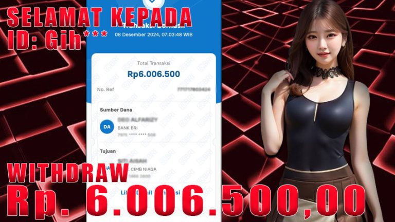 Bukti Withdraw WARUNGBETTING 08 desember 2024