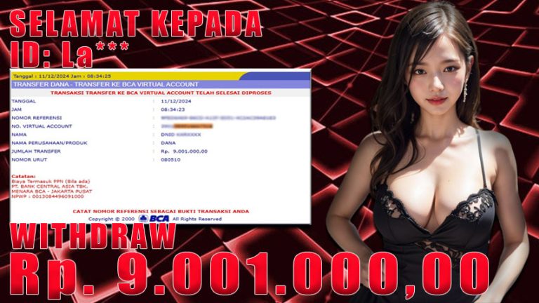 Bukti Withdraw WARUNGBETTING 11 desember 2024