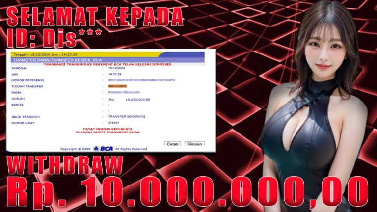 Bukti Withdraw WARUNGBETTING 15 desmber 2024