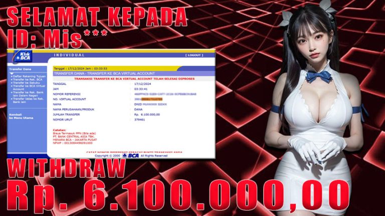 Bukti Withdraw WARUNGBETTING 17 desember 2024
