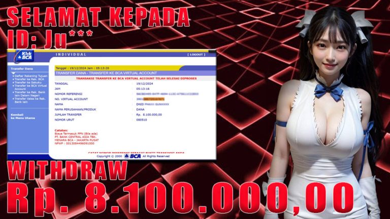 Bukti Withdraw WARUNGBETTING 19 desember 2024