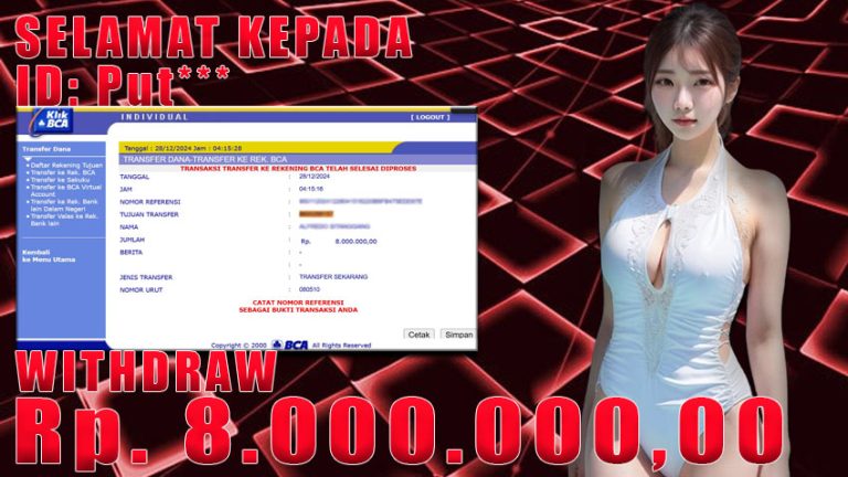Bukti Withdraw WARUNGBETTING 28 desember 2024