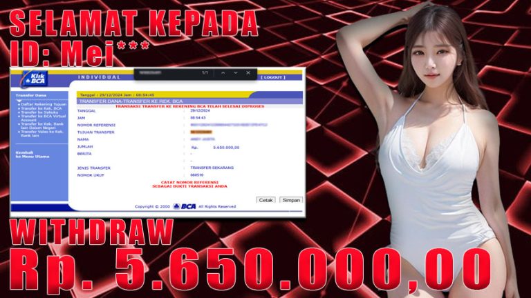 Bukti Withdraw WARUNGBETTING 29 desember 2024