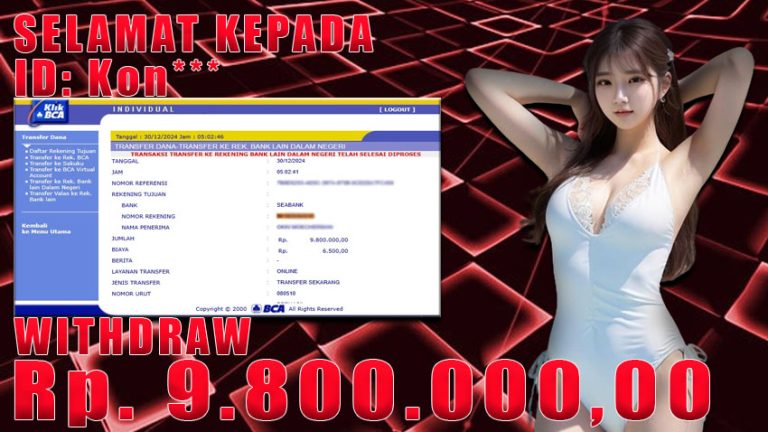 Bukti Withdraw WARUNGBETTING 30 desember 2024