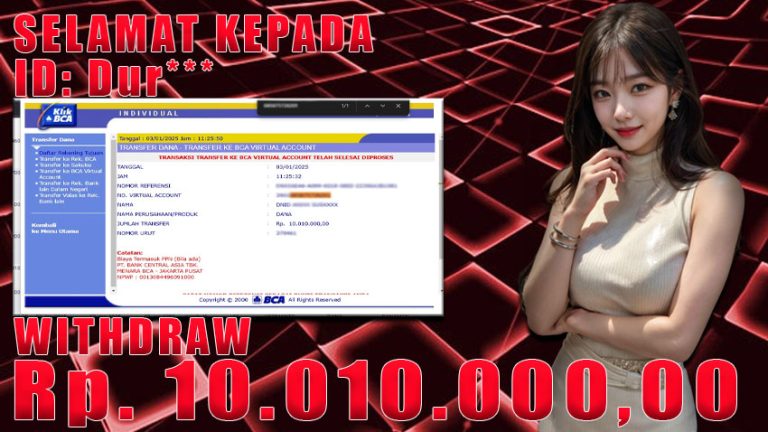 Bukti Withdraw WARUNGBETTING 03 januari 2025