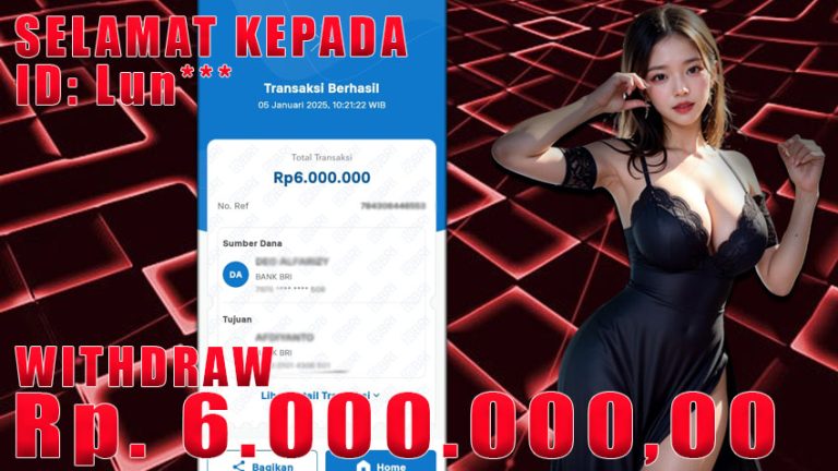 Bukti Withdraw WARUNGBETTING 05 januari 2025