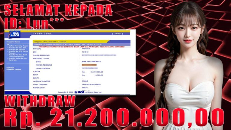 Bukti Withdraw WARUNGBETTING 14 januari 2025