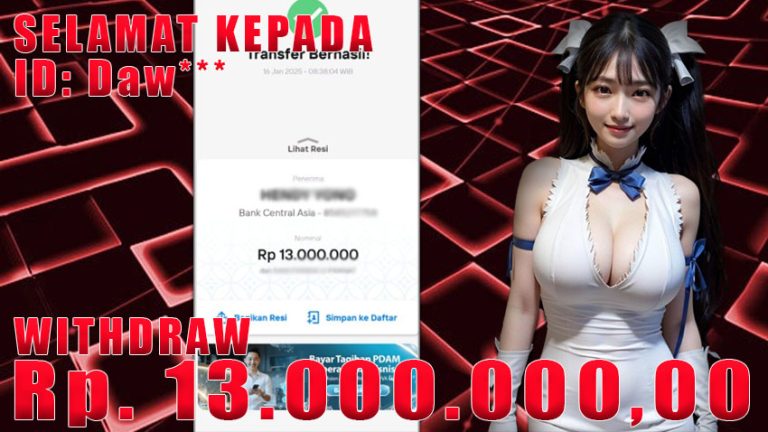 Bukti Withdraw WARUNGBETTING 16 januari 2025