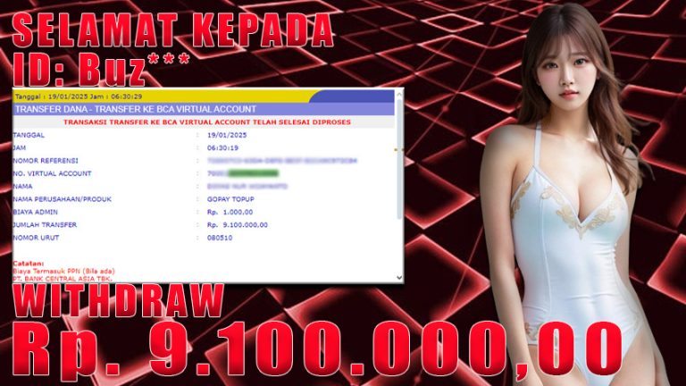 Bukti Withdraw WARUNGBETTING 19 januari 2025