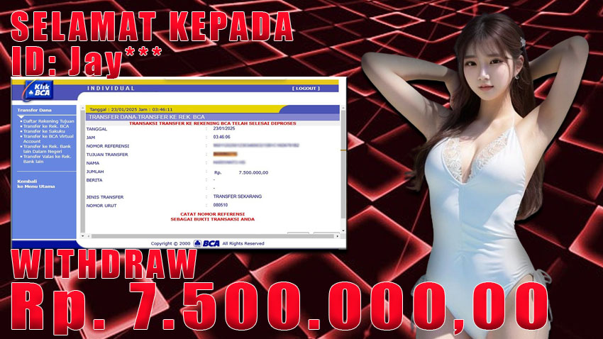 Bukti Withdraw WARUNGBETTING 23 januari 2025
