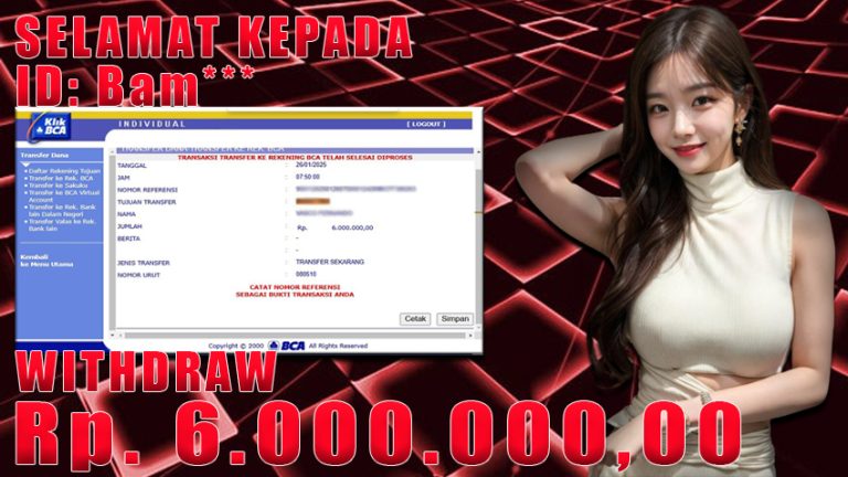 Bukti Withdraw WARUNGBETTING 26 januari 2025