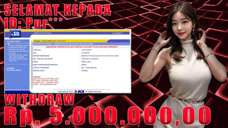 Bukti Withdraw WARUNGBETTING 27 januari 2025