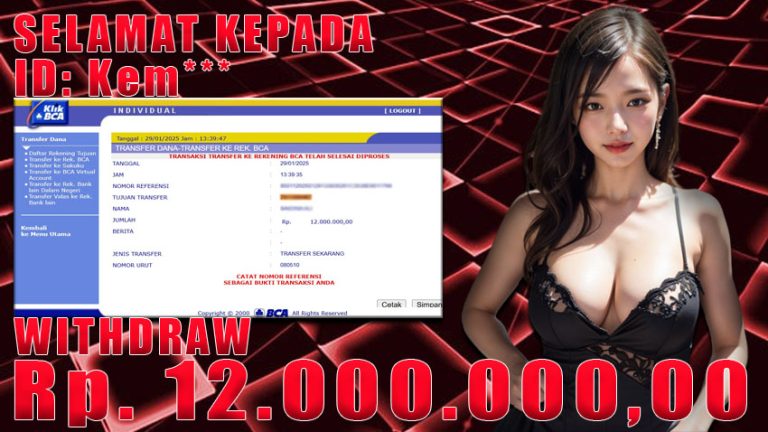 Bukti Withdraw WARUNGBETTING 29 januari 2025