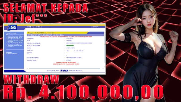 Bukti Withdraw WARUNGBETTING 31 januari 2025