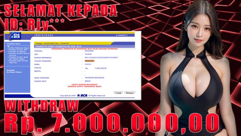 Bukti Withdraw WARUNGBETTING 03 februari 2025