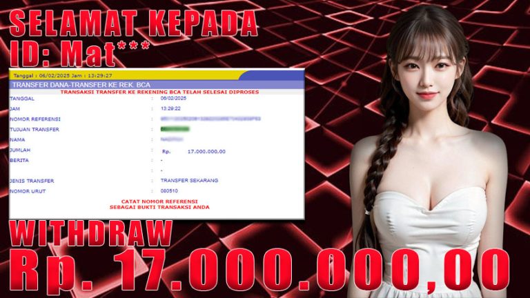 Bukti Withdraw WARUNGBETTING 06 februari 2025