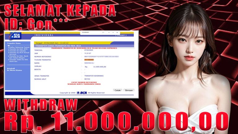 Bukti Withdraw WARUNGBETTING 07 februari 2025
