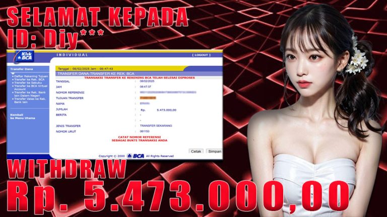 Bukti Withdraw WARUNGBETTING 08 februari 2025