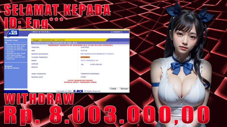 Bukti Withdraw WARUNGBETTING 10 februari 2025