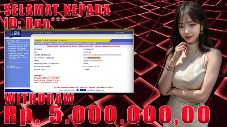 Bukti Withdraw WARUNGBETTING 20 februari 2025