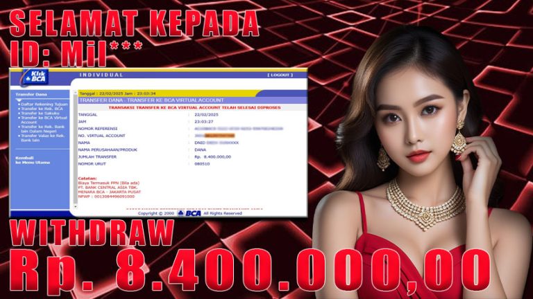 Bukti Withdraw WARUNGBETTING 23 februari 2025