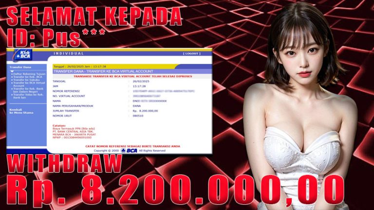 Bukti Withdraw WARUNGBETTING 26 februari 2025