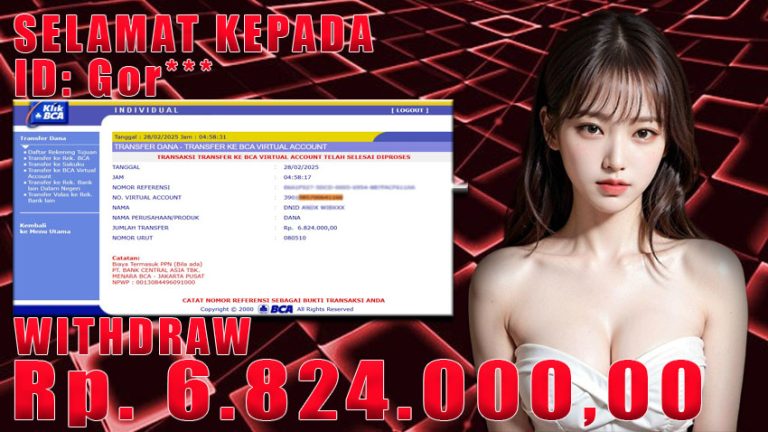 Bukti Withdraw WARUNGBETTING 28 februari 2025