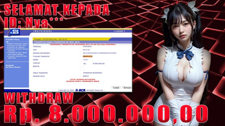 Bukti Withdraw WARUNGBETTING 03 maret 2025